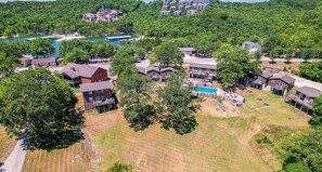 Exterior - 2 BR Waterfront Cabin w/ Pool + Swim & Boat dock (Branson)