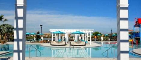 A heated pool