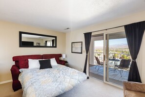 1 bedroom, iron/ironing board, travel crib, free WiFi