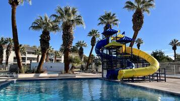Indoor pool, a heated pool
