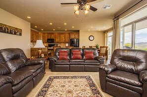 TV, fireplace, offices - Las Palmas Resort #2003 | All-Inclusive Amenities (Saint George)