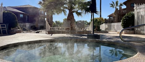 A heated pool