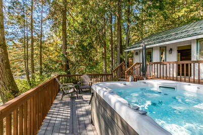 White Water Retreat - riverfront, pet friendly, hot tub
