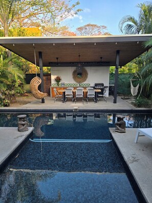 Outdoor pool - VILLAS NIMBU/CEIBA Nosara - very mature jungle garden (Nosara)