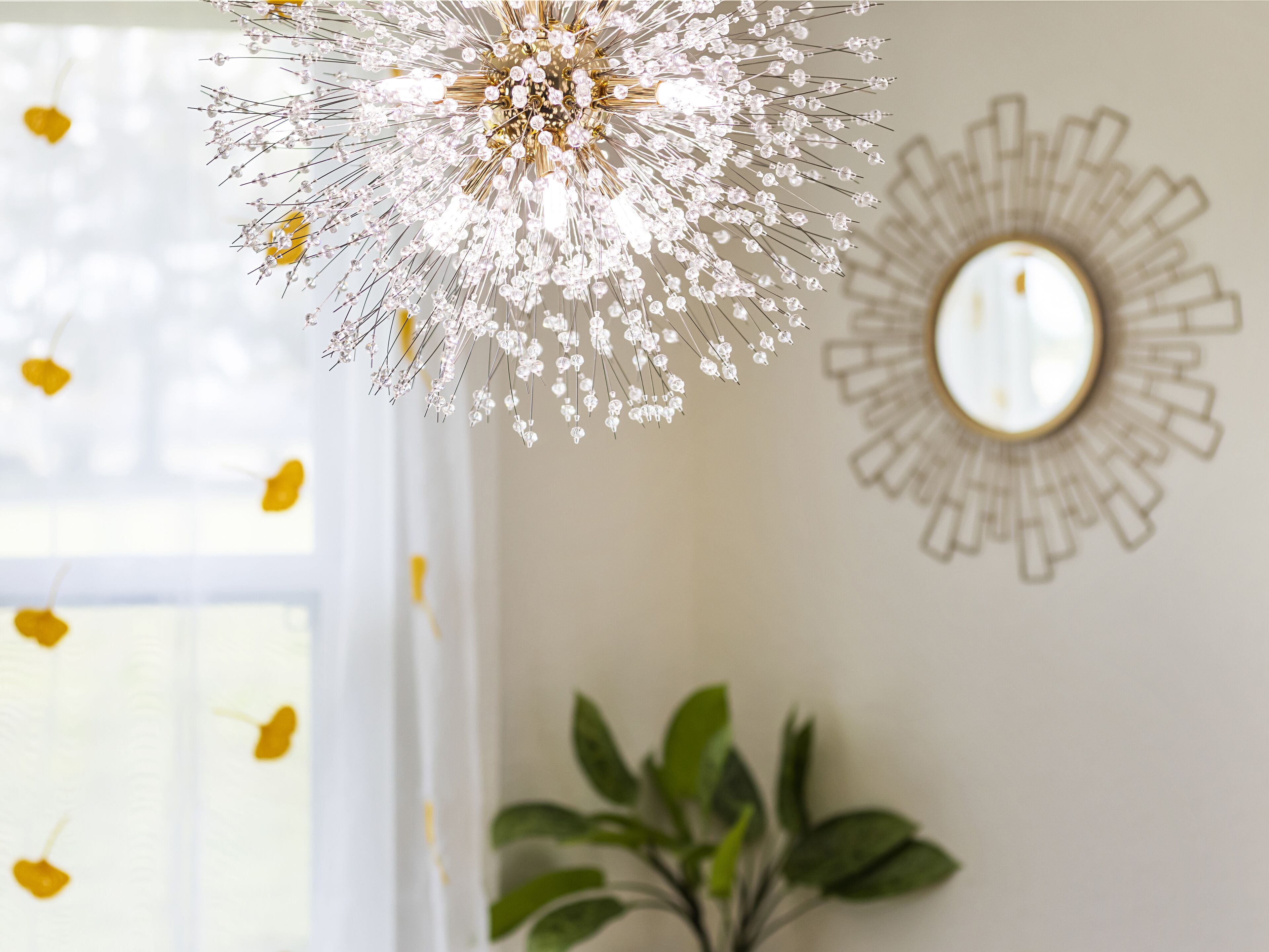 Twinkly lights add flair to your dinners. The brightness is adjustable too.