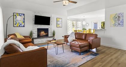 Modern, big, & bright. Bike, dog, and work friendly. Lots of amenities for kids!