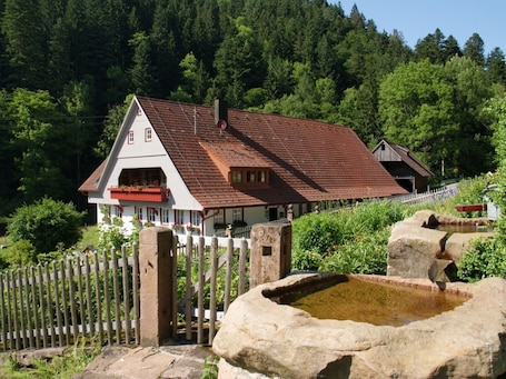 Exterior. Apartment 'Appartement Im Hof, 36qm' with Mountain View, Shared Terrace and Wi-Fi
