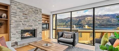 TV, fireplace, stereo, offices