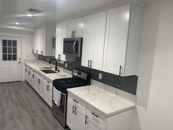 Microwave, oven, stovetop