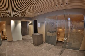 Sauna, steam room, deep-tissue massages, prenatal massages