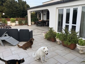 Outdoor dining - Villa with Swimming Pool, Puglia, Italy, sleeps up to 13 guests. (Puglia)