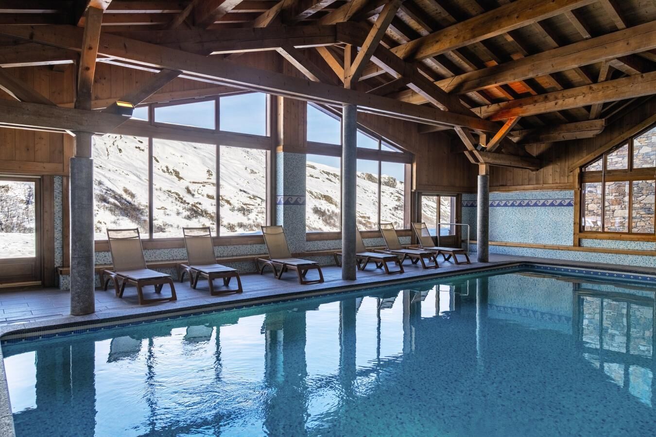 Indoor pool, a heated pool