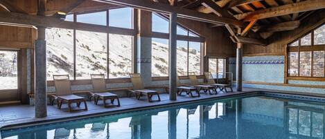 Indoor pool, a heated pool