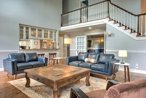 Smart TV, fireplace, DVD player, table football - Hot Tub, Game Room & Pond Views + Biltmore Pass | Luxe Mountain Escape (Waynesville)