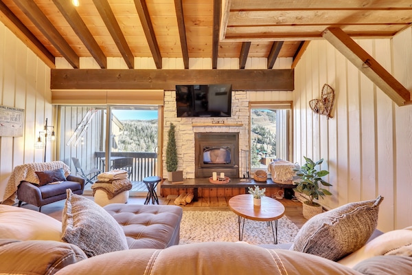 Smart-tv en een open haard