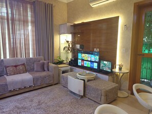 Smart TV, video games, DVD player, books