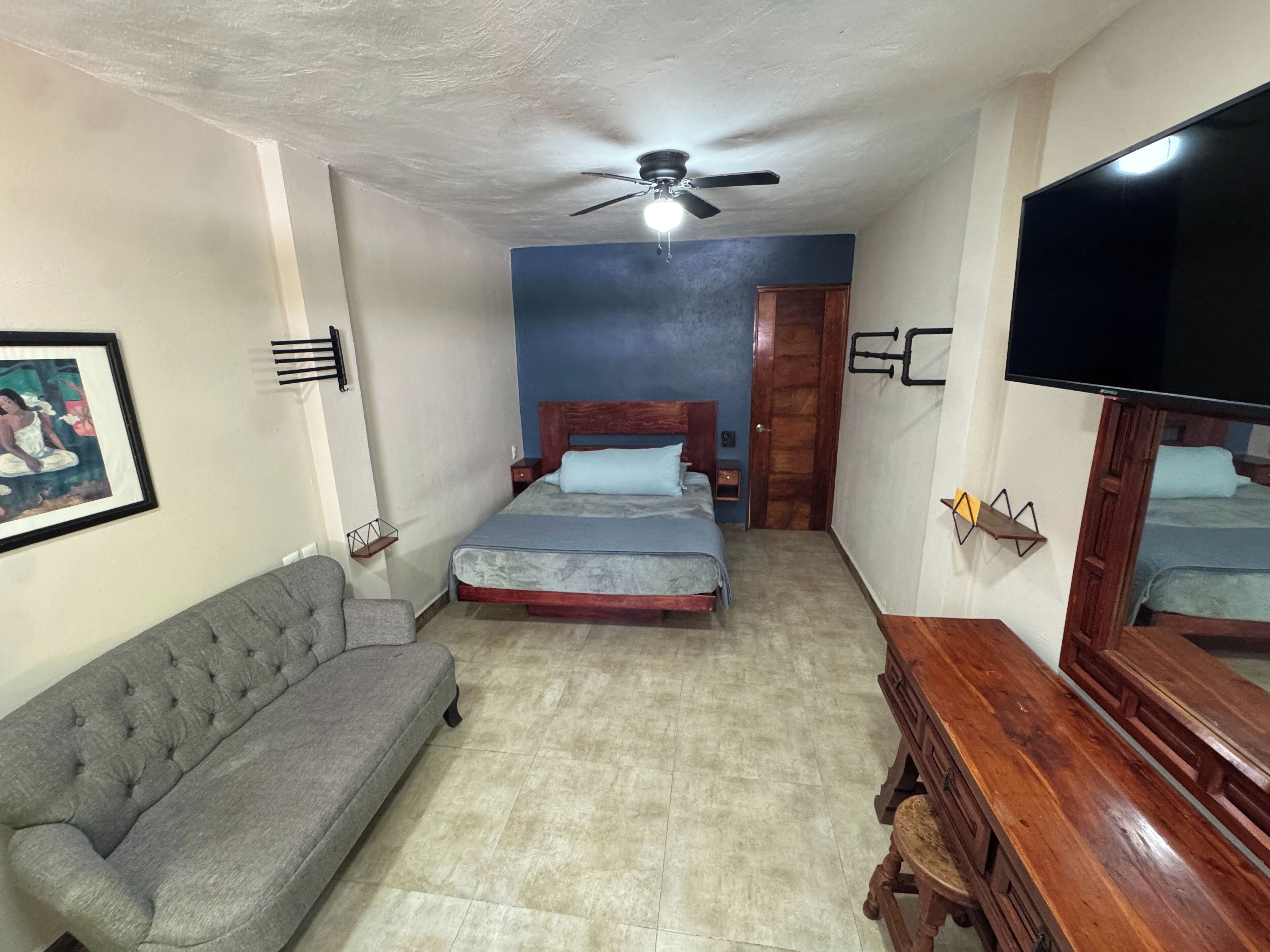 Mökki, terassi | Kannettavalle tietokoneelle sopiva työtila, ilmainen Wi-Fi