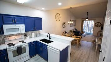 Microwave, oven, stovetop, dishwasher