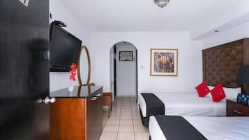Standard Room, 2 Double Beds | Free WiFi, bed sheets