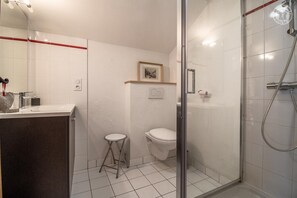 Shower, hair dryer
