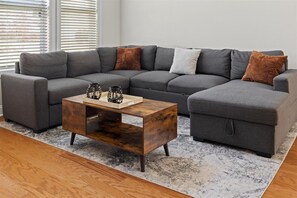 Living area - Charming Raleigh Retreat: Central, Connected & Close to I-540! (Raleigh)