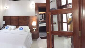 Room, 1 Double Bed, Beach View | 1 bedroom, in-room safe, free WiFi, bed sheets