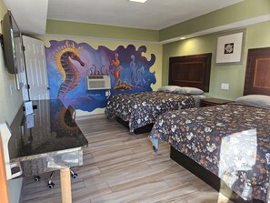 豪華客房, 2 張加大雙人床, 非吸煙房 | 熨斗/熨衣板、免費無線上網、床單