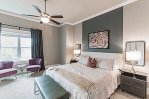 5 bedrooms, iron/ironing board, travel cot, WiFi
