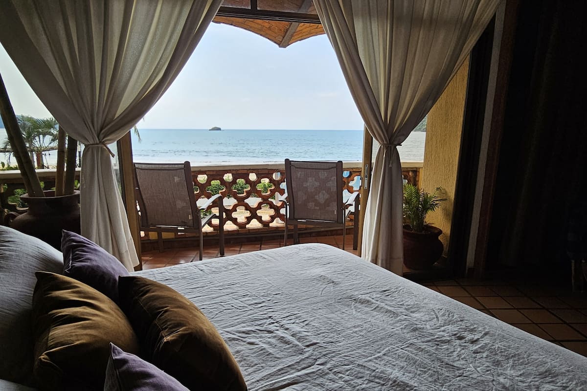 Panoramic Double Room, 1 King Bed, Ocean View | 1 bedroom, free WiFi