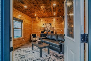 TV, fireplace, video games, table football