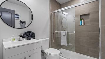 Hair dryer, towels