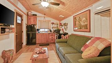 Cabin, 1 Bedroom | Living area | Smart TV