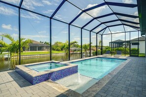 Front of property - Pool & Outdoor Kitchen: Waterfront Cape Coral Home (Cape Coral)