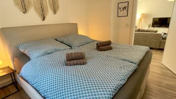 1 makuuhuone, silitysrauta/-lauta, vauvan matkasänky, ilmainen Wi-Fi