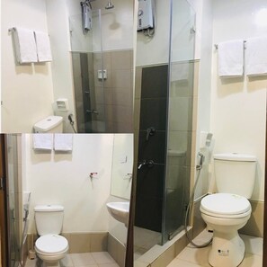 SĂšche-cheveux, serviettes fournies, savon, papier toilette