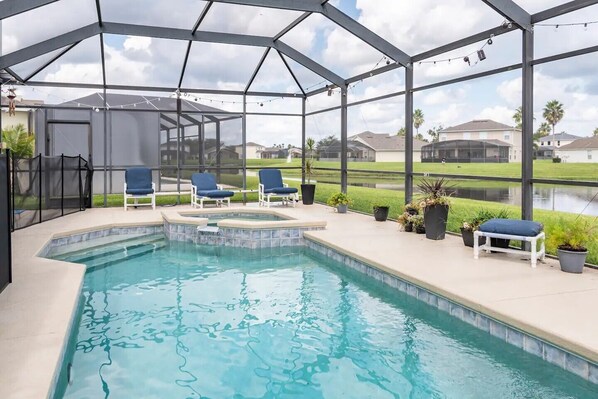 Pool - Comfortable house with hot tub, minutes away from theme parks (Kissimmee)