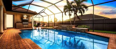 Indoor pool, a heated pool