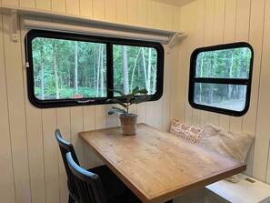 Dining - Discover Pine Haven Retreat—a modern farmhouse camper in Hochatown/Broken Bow (Broken Bow)