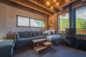 TV, fireplace, stereo