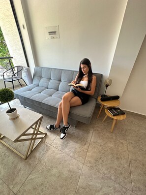 TV connectée, livres, chaîne hi-fi