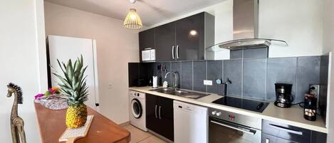 Kühlschrank, Mikrowelle, Ofen, Geschirrspüler