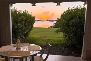 Outdoor dining - Dream Lagoon unit 1 BDR 4p (Marigot)