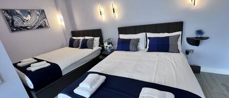 Desk, iron/ironing board, free WiFi, bed sheets