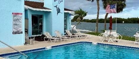 A heated pool