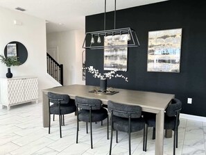 Dining - 5BR Modern Pool Oasis @ ChampionsGate Near Disney (Davenport)