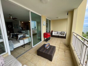Family Apartment, 3 Bedrooms, Ocean View | Balcony - 608 Ocean & Marina Views 3 Bed 2 Bath (Fajardo)