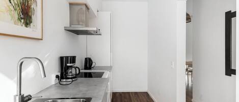 Fridge, oven, stovetop, dishwasher