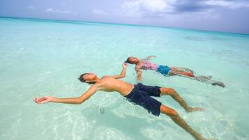 Sun loungers, beach towels