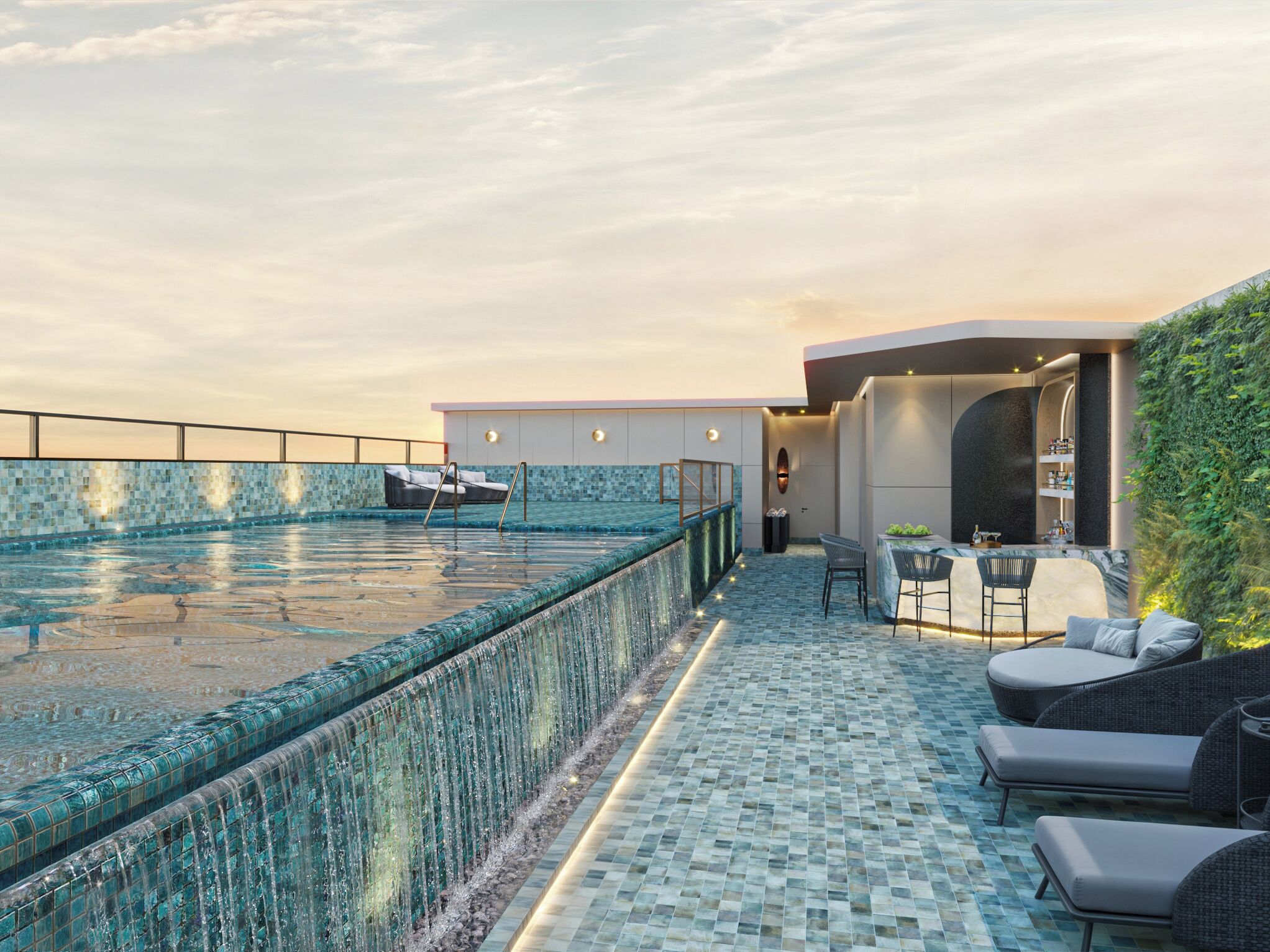 Rooftop pool
