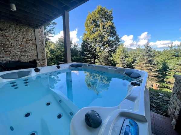 A heated pool